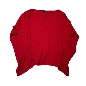 Eileen Fisher Vibrant Red Blouse